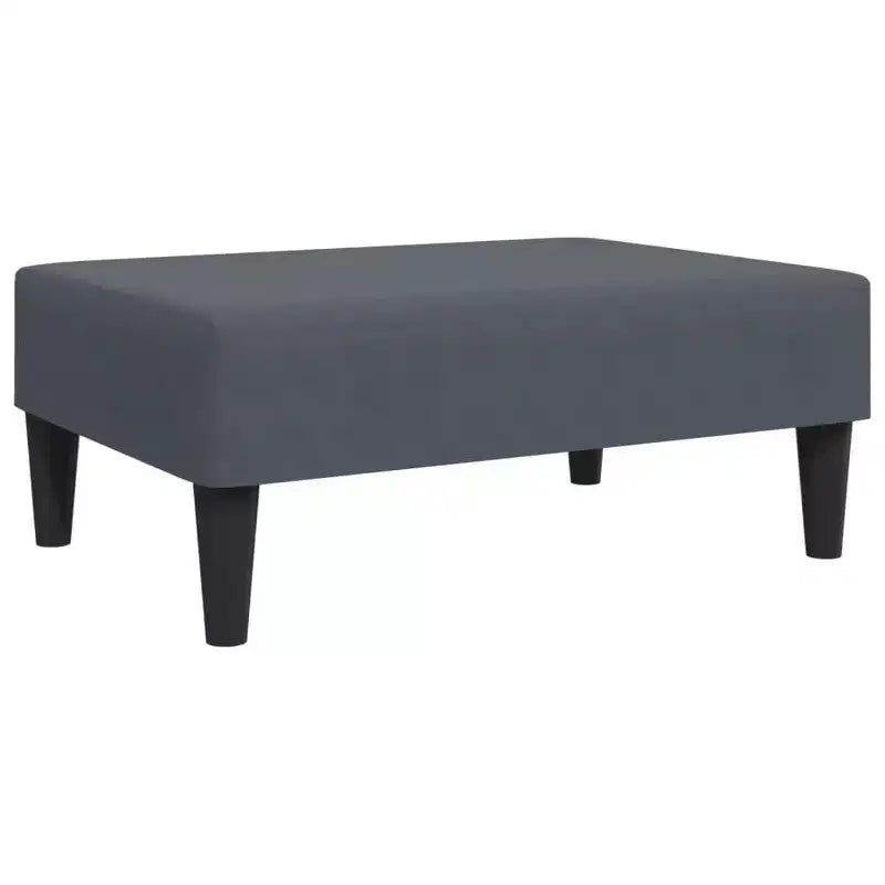 vidaXL Sofa Set Dark Gray Velvet (100% Polyester), Wood, Plastic Standard