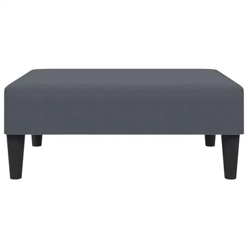 vidaXL Sofa Set Dark Gray Velvet (100% Polyester), Wood, Plastic Standard