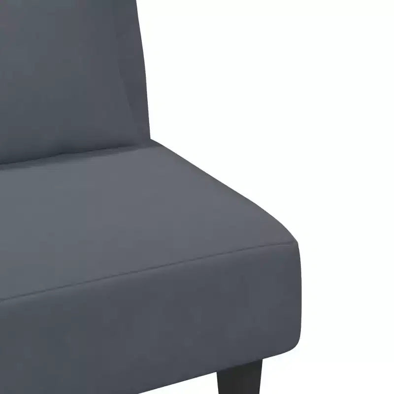 vidaXL Sofa Set Dark Gray Velvet (100% Polyester), Wood, Plastic Standard