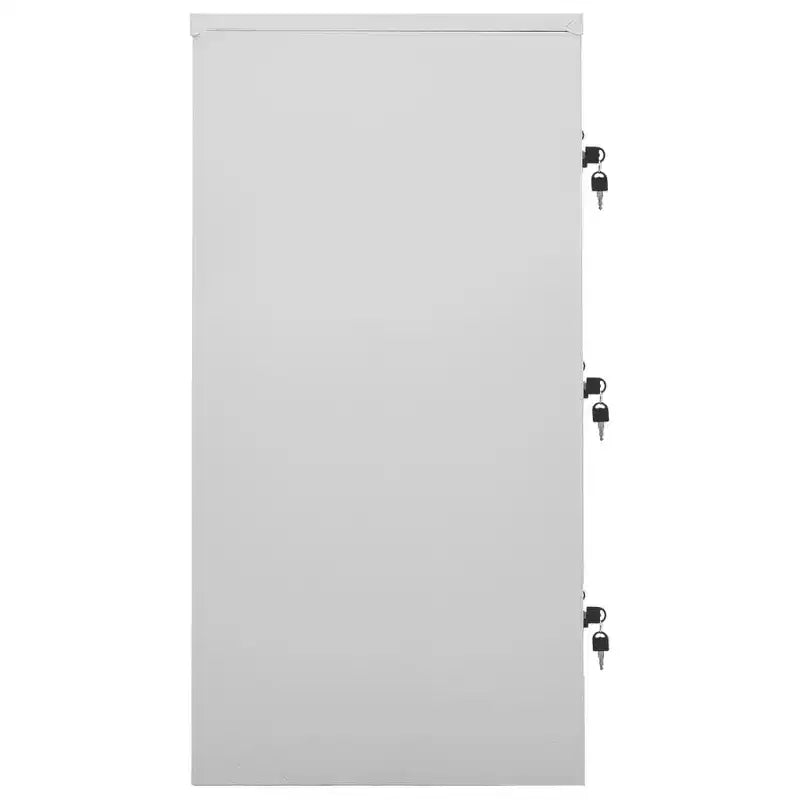 vidaXL Steel Locker Cabinet with 9 Lockers - Gray and Green, 35.4x17.7x36.4, Secure Storage Organizer for Schools, Offices, and Home