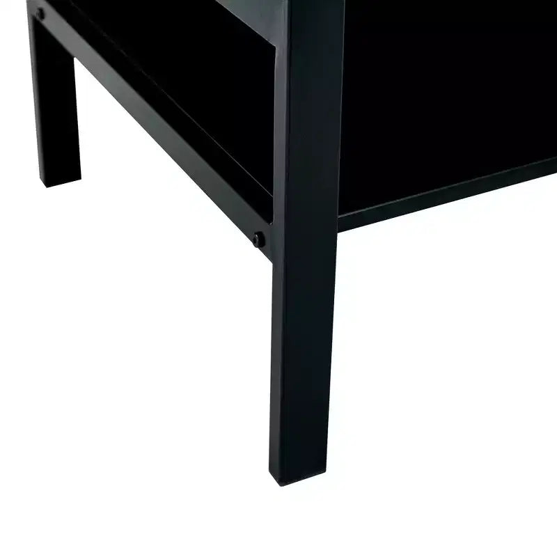 GDFStudio Kirara Modern Lift Top Coffee Table with 2-Layer Tempered Glass