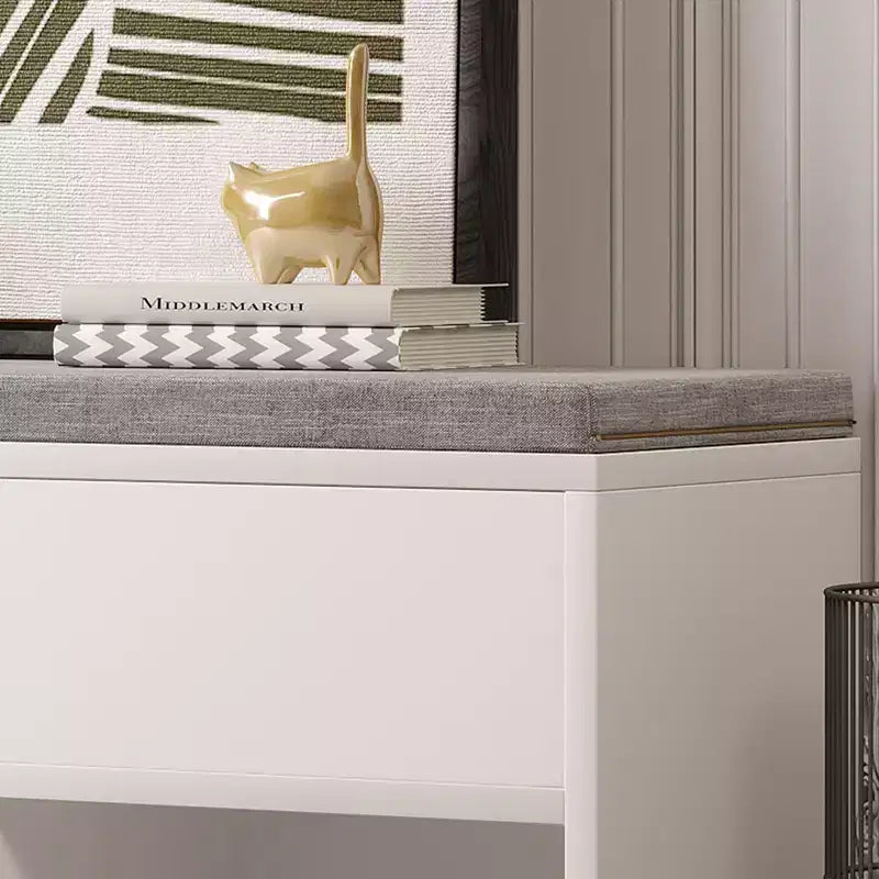 PB Triamine Sponge Cloth Shoe Storage Bench with Storage Cabinet - Durable, Multifunctional, Space-Saving, Comfortable Seating