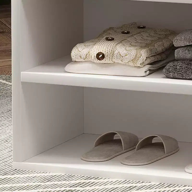 PB Triamine Sponge Cloth Shoe Storage Bench with Storage Cabinet - Durable, Multifunctional, Space-Saving, Comfortable Seating