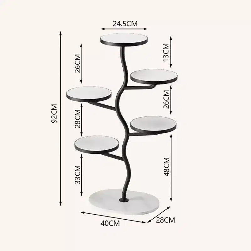 Metal Plant Stand, Multi-Layer Indoor Flower Stand Corner Plant Shelf Flower Pot Holder Tall Planter Holder Shelf Rack For Patio Living Room