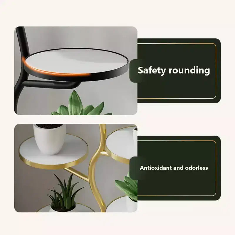 Metal Plant Stand, Multi-Layer Indoor Flower Stand Corner Plant Shelf Flower Pot Holder Tall Planter Holder Shelf Rack For Patio Living Room