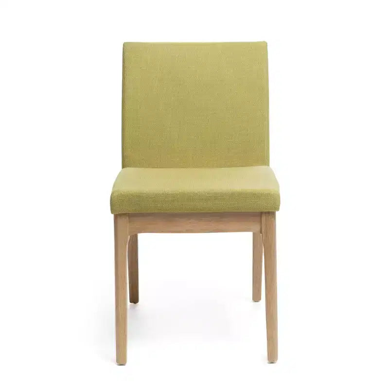 GDFStudio Hampton Mid-Century Modern Fabric Upholstered Armless Dining Chairs (Set of 2)