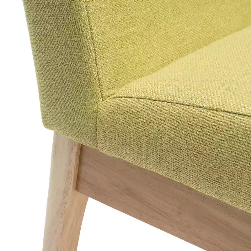 GDFStudio Hampton Mid-Century Modern Fabric Upholstered Armless Dining Chairs (Set of 2)
