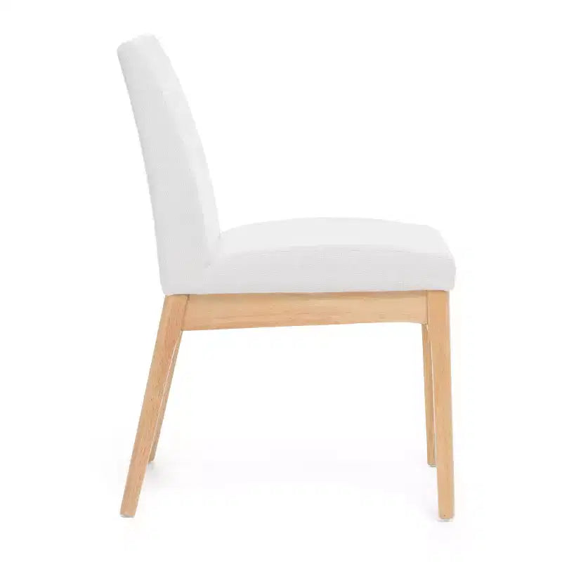 GDFStudio Hampton Mid-Century Modern Fabric Upholstered Armless Dining Chairs (Set of 2)