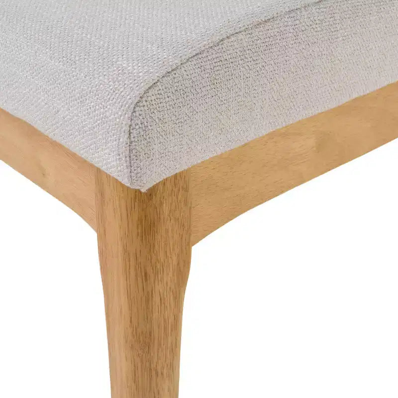 GDFStudio Hampton Mid-Century Modern Fabric Upholstered Armless Dining Chairs (Set of 2)