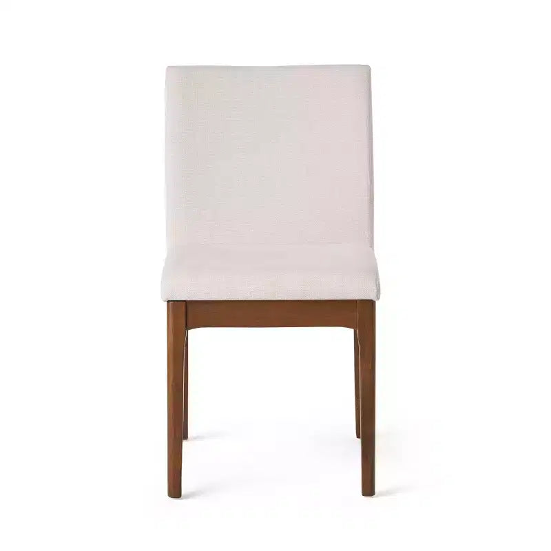 GDFStudio Hampton Mid-Century Modern Fabric Upholstered Armless Dining Chairs (Set of 2)