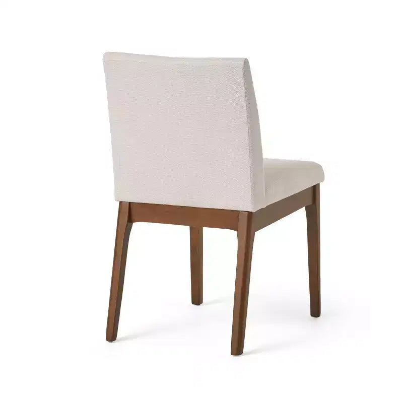 GDFStudio Hampton Mid-Century Modern Fabric Upholstered Armless Dining Chairs (Set of 2)