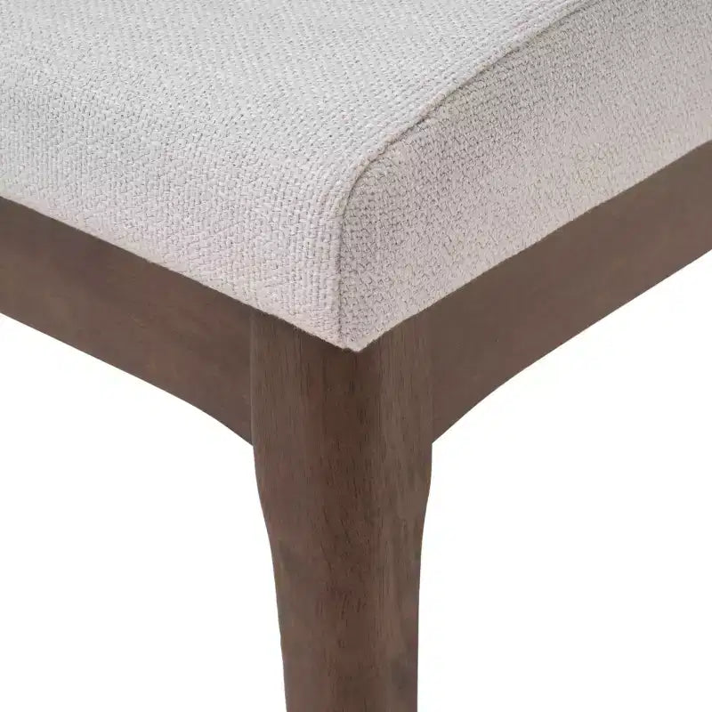GDFStudio Hampton Mid-Century Modern Fabric Upholstered Armless Dining Chairs (Set of 2)