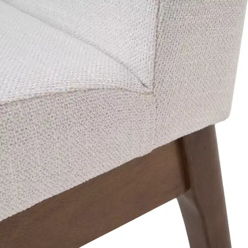 GDFStudio Hampton Mid-Century Modern Fabric Upholstered Armless Dining Chairs (Set of 2)