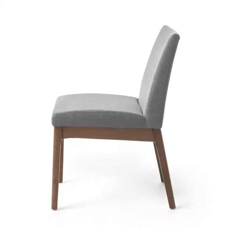 GDFStudio Hampton Mid-Century Modern Fabric Upholstered Armless Dining Chairs (Set of 2)