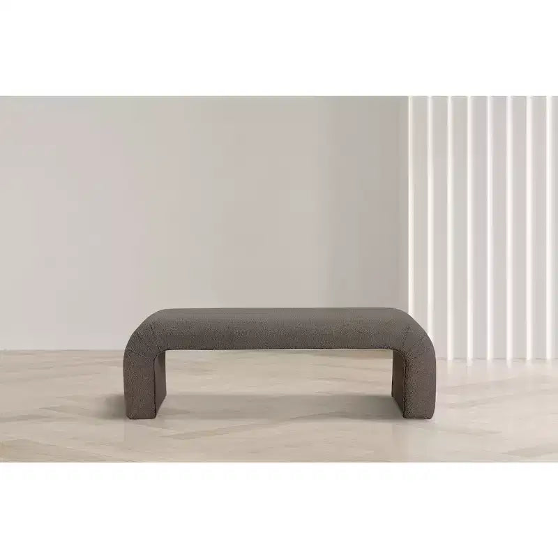 Meridian Furniture,Niagara Boucle Fabric Bench