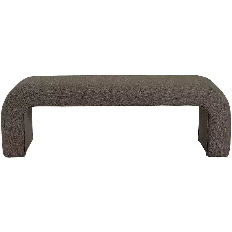 Meridian Furniture,Niagara Boucle Fabric Bench