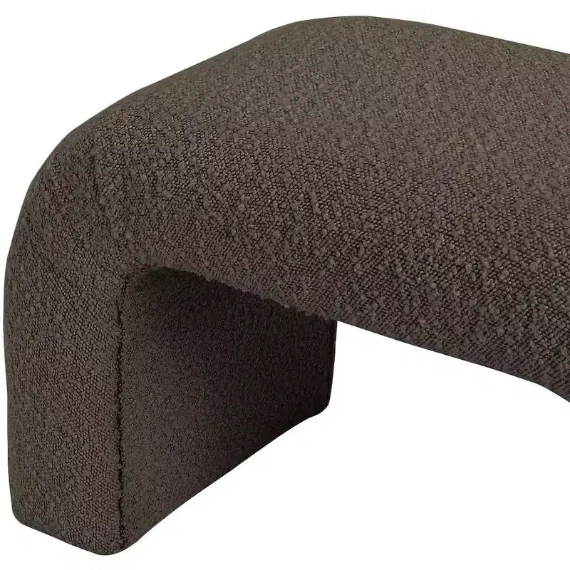 Meridian Furniture,Niagara Boucle Fabric Bench