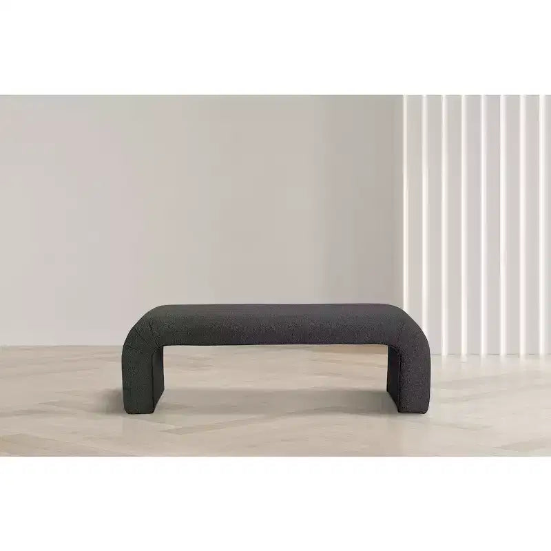 Meridian Furniture,Niagara Boucle Fabric Bench