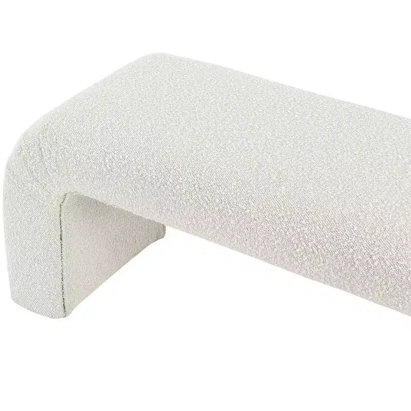 Meridian Furniture,Niagara Boucle Fabric Bench