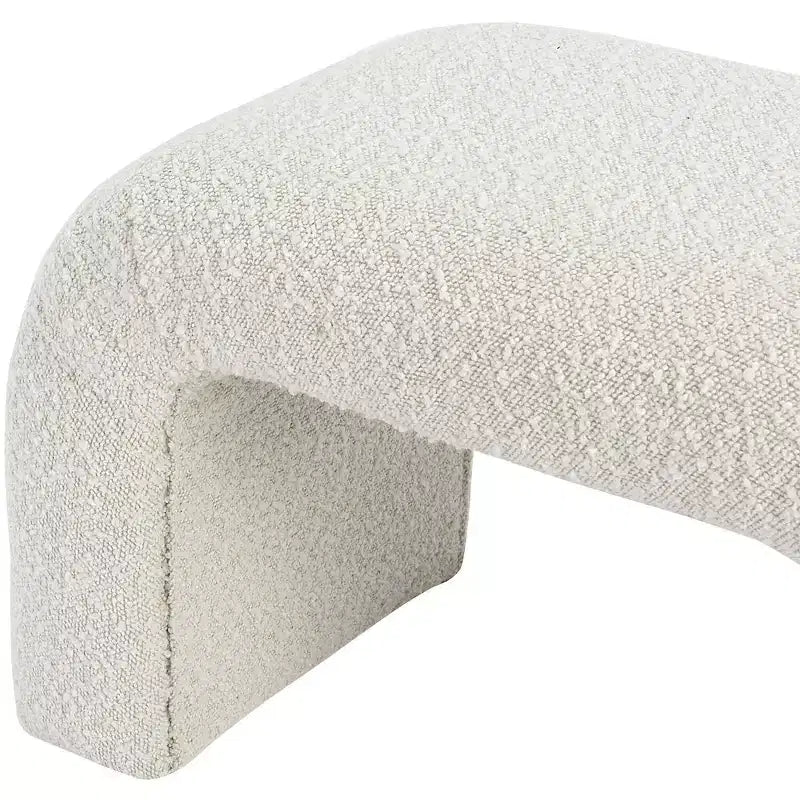 Meridian Furniture,Niagara Boucle Fabric Bench