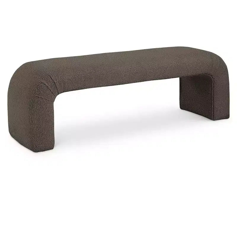 Meridian Furniture,Niagara Boucle Fabric Bench
