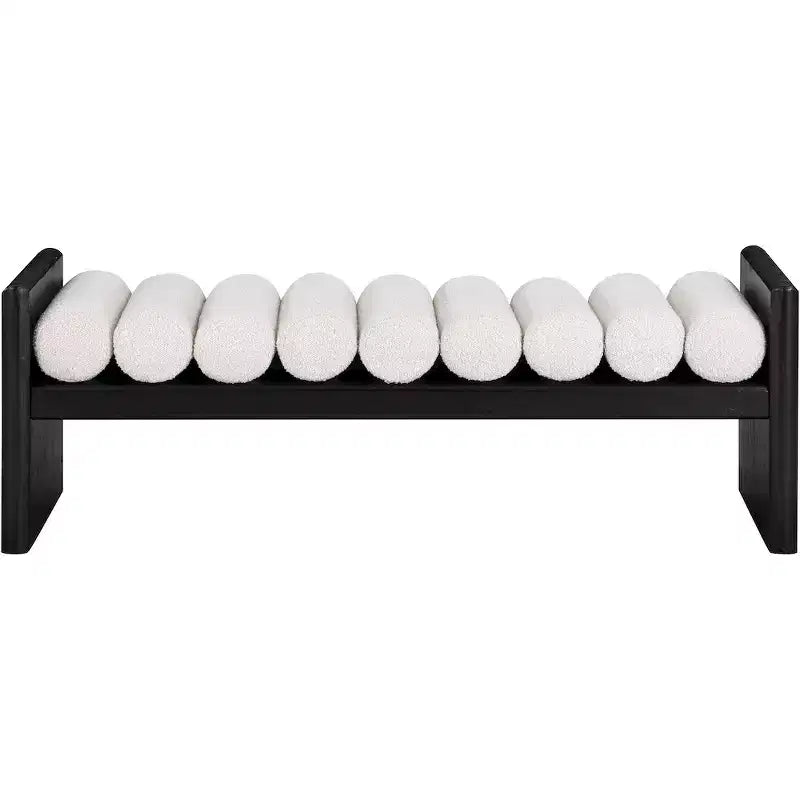 Meridian Furniture,Waverly Boucle Fabric Bench