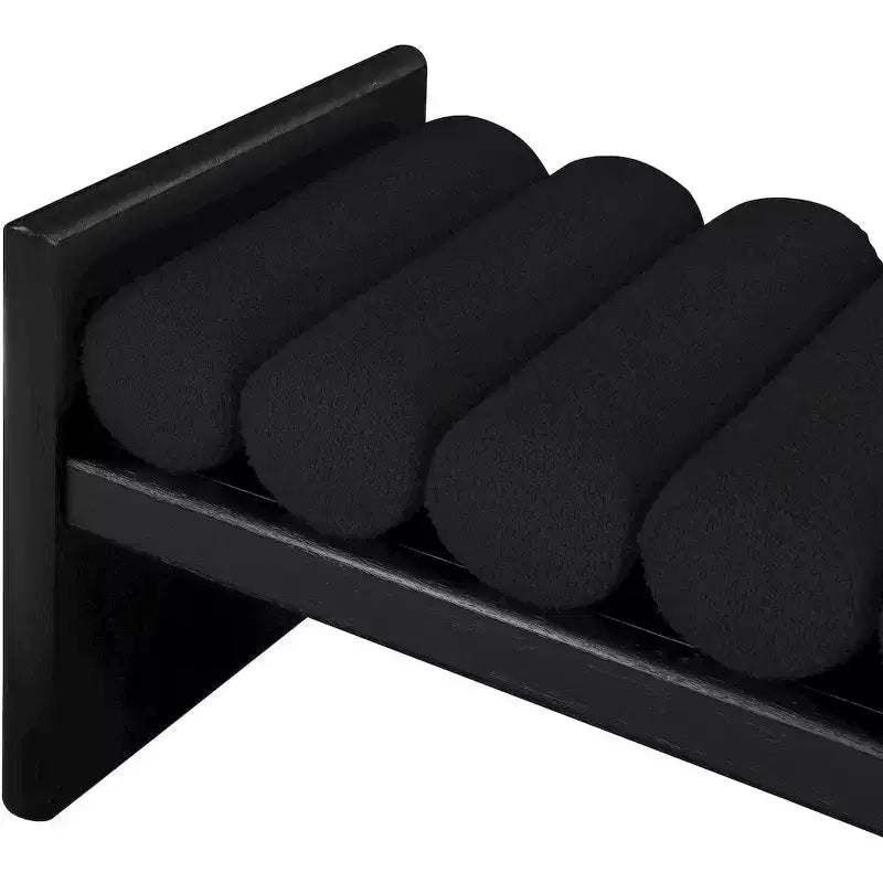 Meridian Furniture,Waverly Boucle Fabric Bench