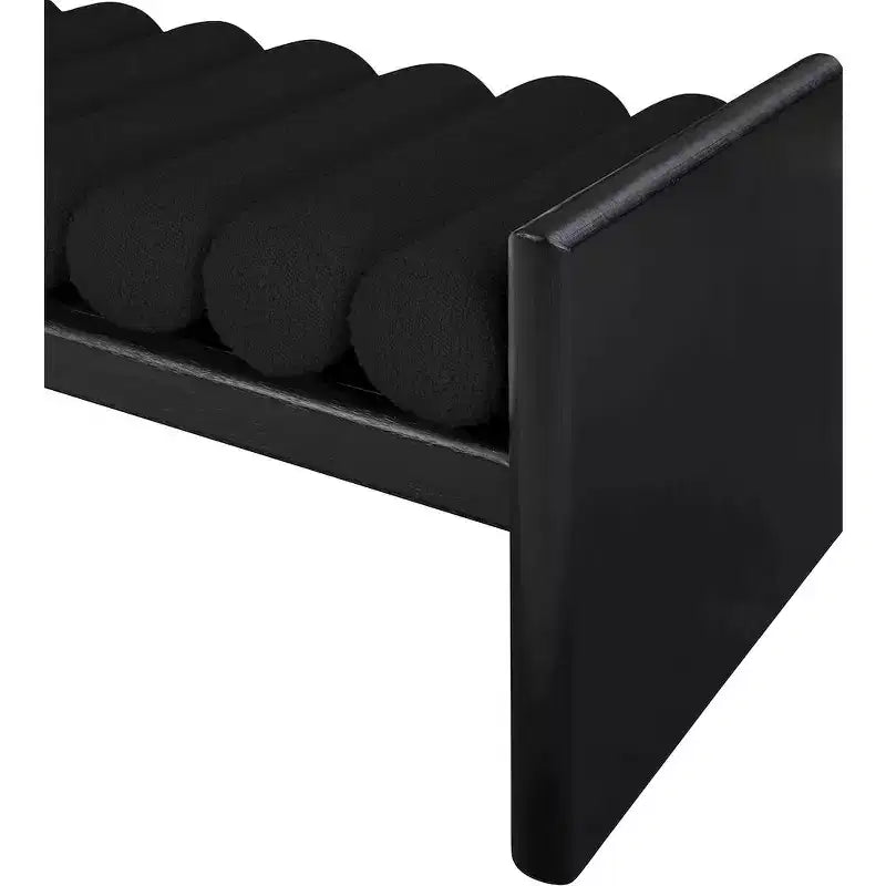 Meridian Furniture,Waverly Boucle Fabric Bench