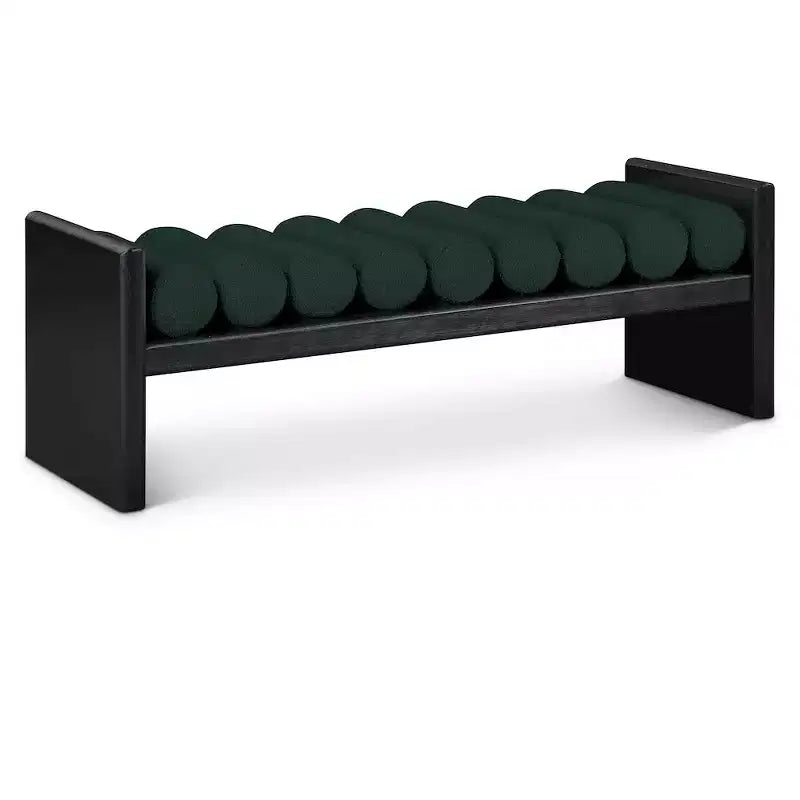 Meridian Furniture,Waverly Boucle Fabric Bench