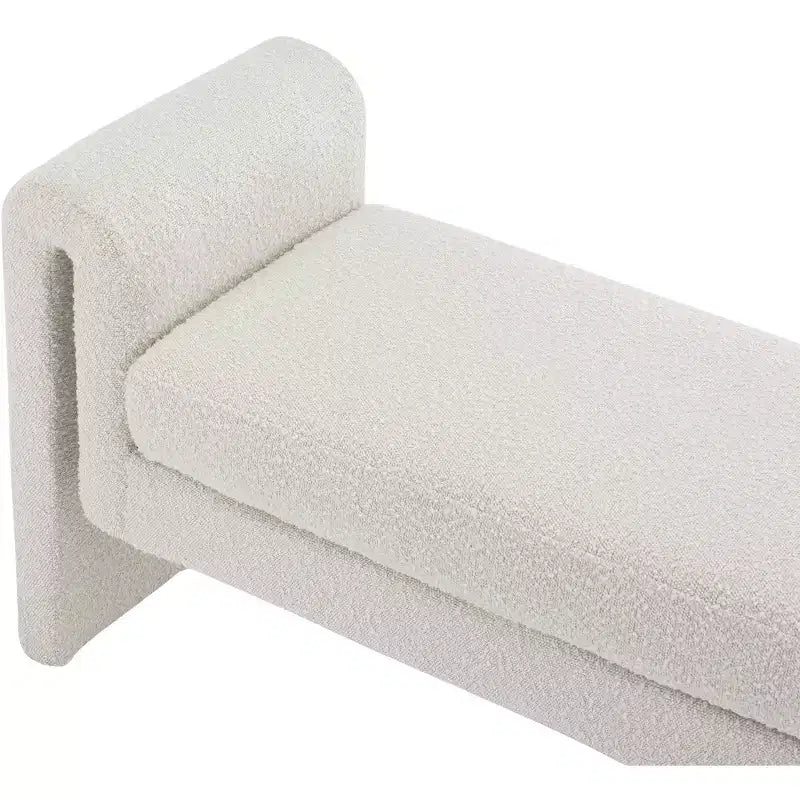 Meridian Furniture,Stylus Boucle Fabric Bench