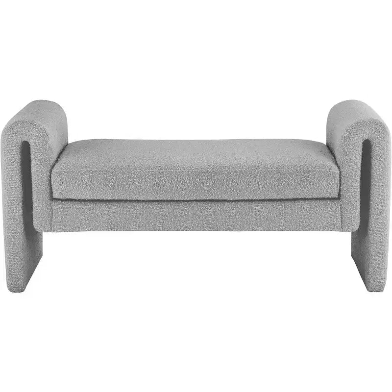 Meridian Furniture,Stylus Boucle Fabric Bench