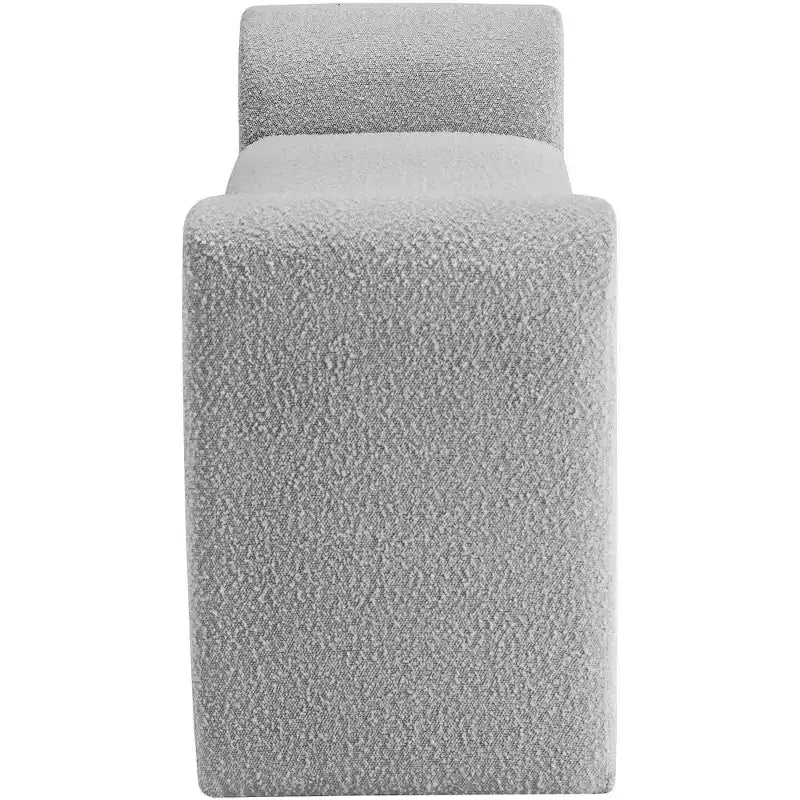 Meridian Furniture,Stylus Boucle Fabric Bench