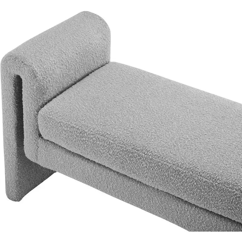 Meridian Furniture,Stylus Boucle Fabric Bench
