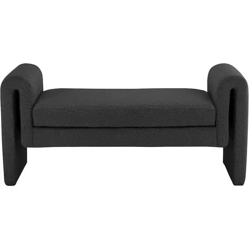 Meridian Furniture,Stylus Boucle Fabric Bench