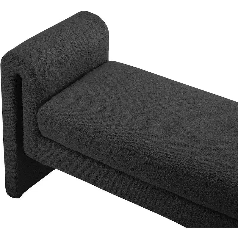 Meridian Furniture,Stylus Boucle Fabric Bench