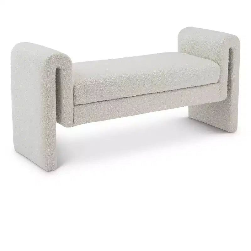 Meridian Furniture,Stylus Boucle Fabric Bench