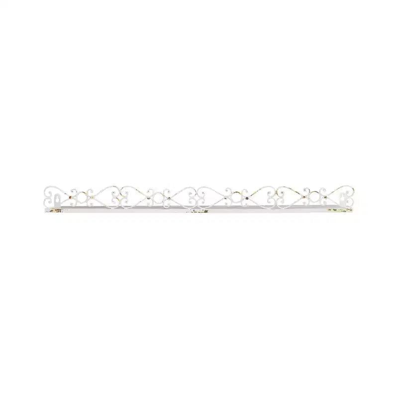 Storied Home Farmhouse Decorative Iron Ledges, Distressed Cream, Set of 4 Sizes