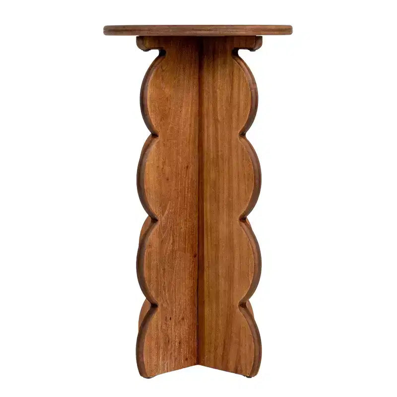 Scalloped Edge Accent Table