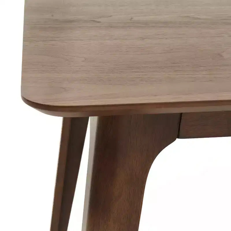 GDFStudio Keiko Mid-Century Modern Wood Rectangle Dining Table with Splayed Legs