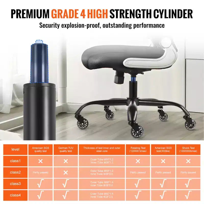 VEVOR Office Chair Base Replacement, 28, 2500 lbs Static Load Capacity, Heavy Duty Universal Computer Desk Chair Stool Base Part, Black