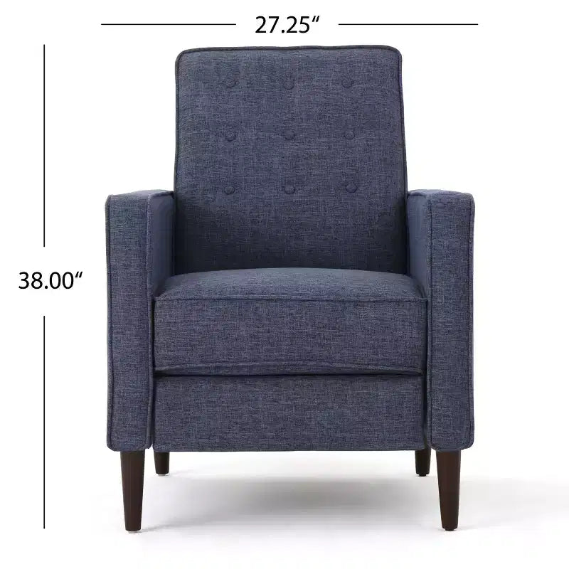 GDFStudio Mason Mid-Century Modern Tufted Pushback Recliners