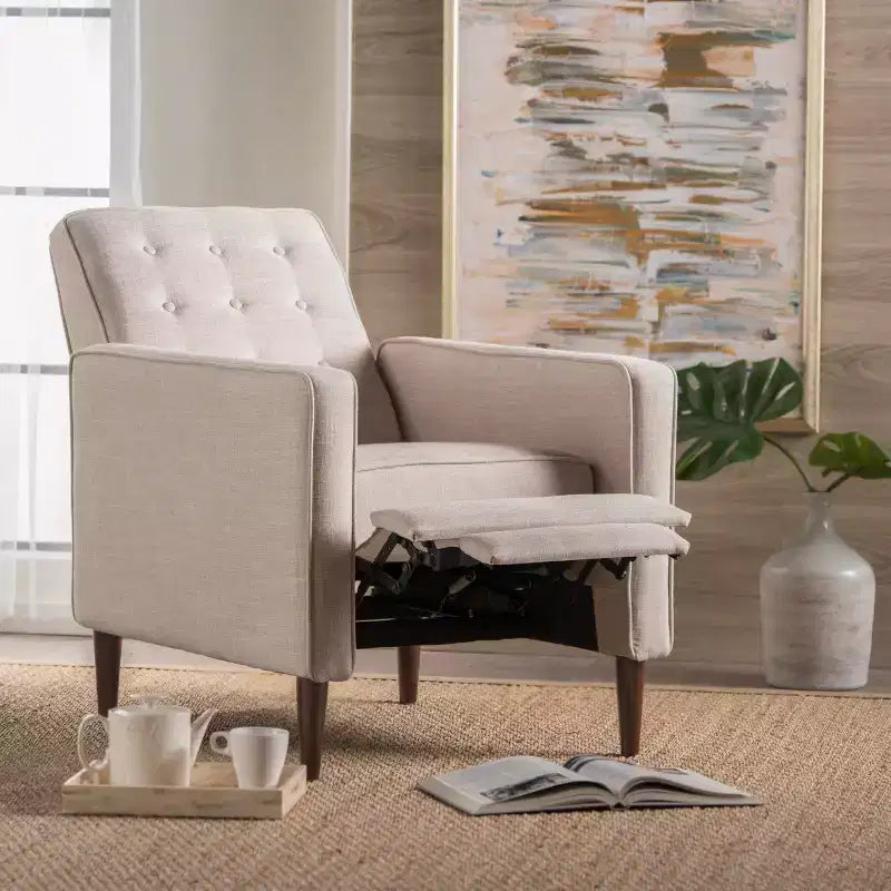 GDFStudio Mason Mid-Century Modern Tufted Pushback Recliners