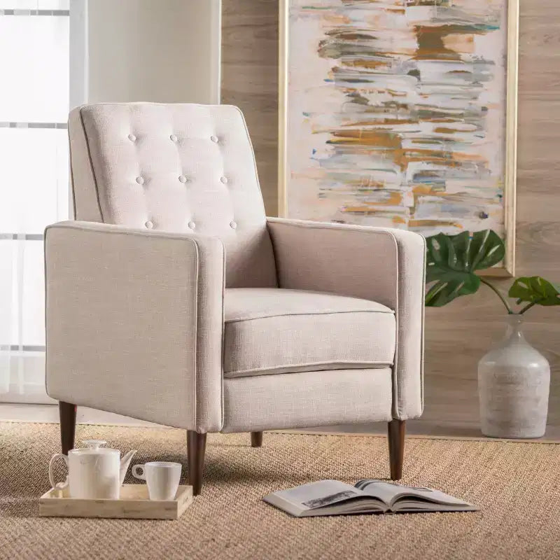 GDFStudio Mason Mid-Century Modern Tufted Pushback Recliners