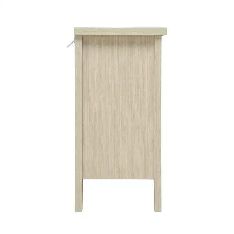GDFStudio Mona Modern 31.5'' Hand-Woven Rope Wooden Cabinet with 3 Drawers