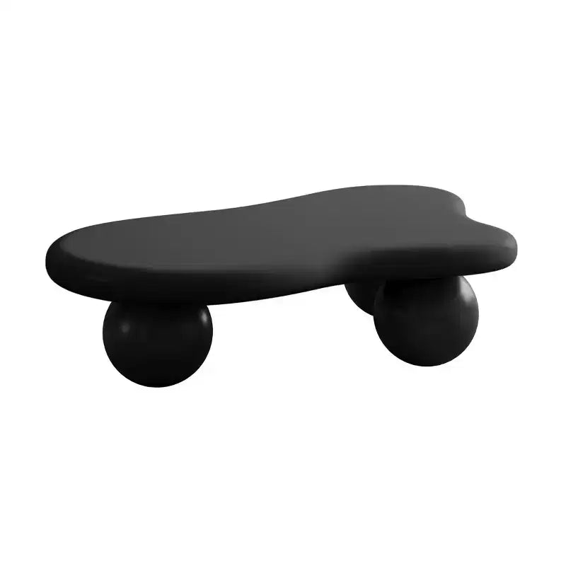 47Cloud Shaped Coffee Table with 3 Ball Legs for Living Room
