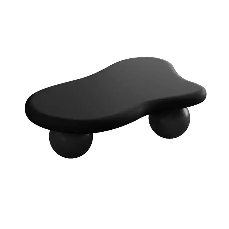 47Cloud Shaped Coffee Table with 3 Ball Legs for Living Room