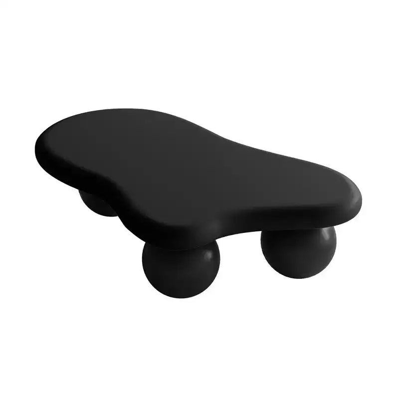 47Cloud Shaped Coffee Table with 3 Ball Legs for Living Room