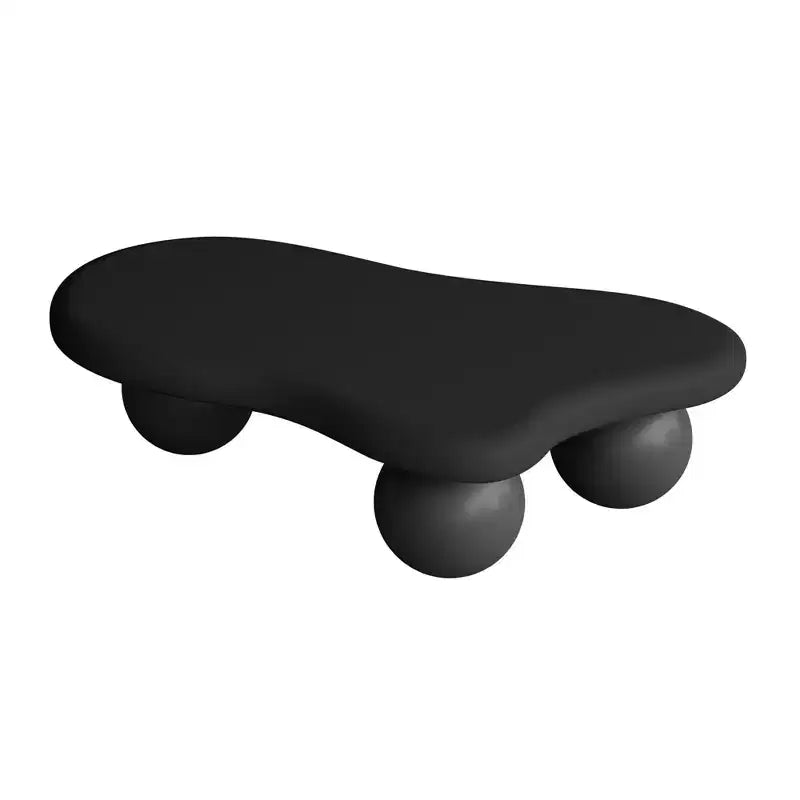47Cloud Shaped Coffee Table with 3 Ball Legs for Living Room