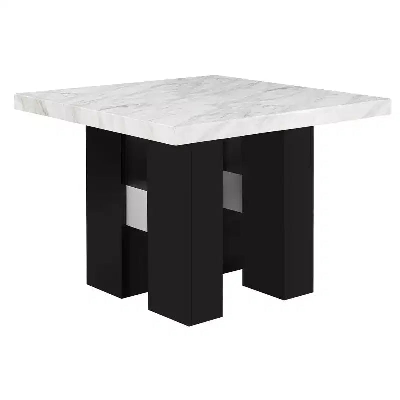 Okak Solid Wood Dining Table Kitchen Table 48 Square Bar Table for Dining Room Living Room Apartment Restaurant