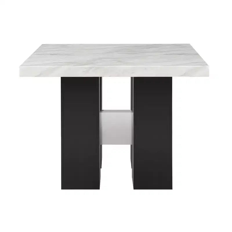Okak Solid Wood Dining Table Kitchen Table 48 Square Bar Table for Dining Room Living Room Apartment Restaurant